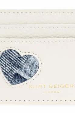 Kurt Geiger cream Leather card holder