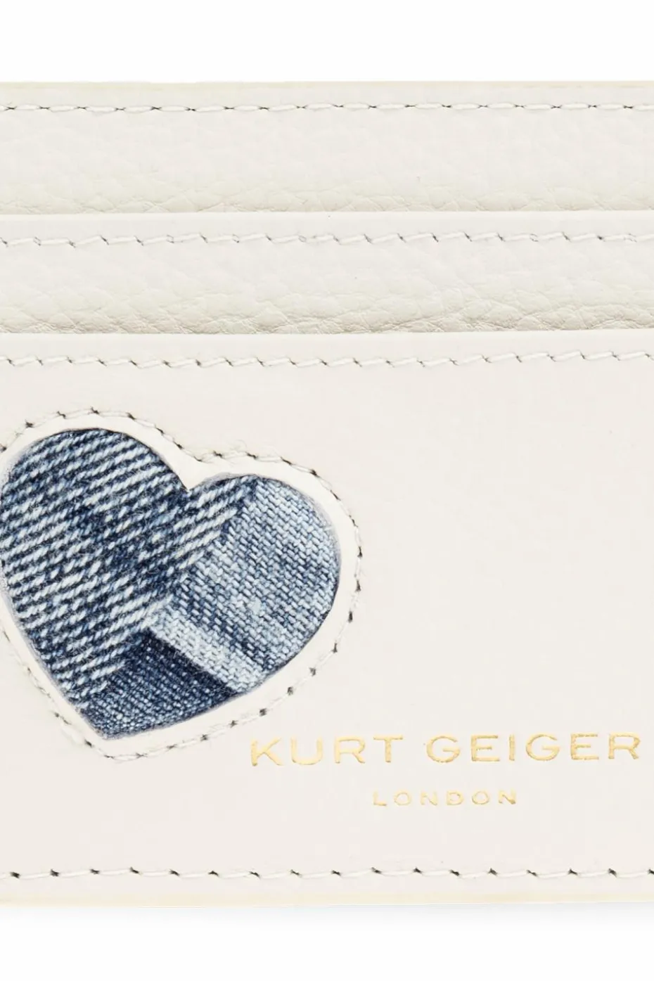 Kurt Geiger cream Leather card holder