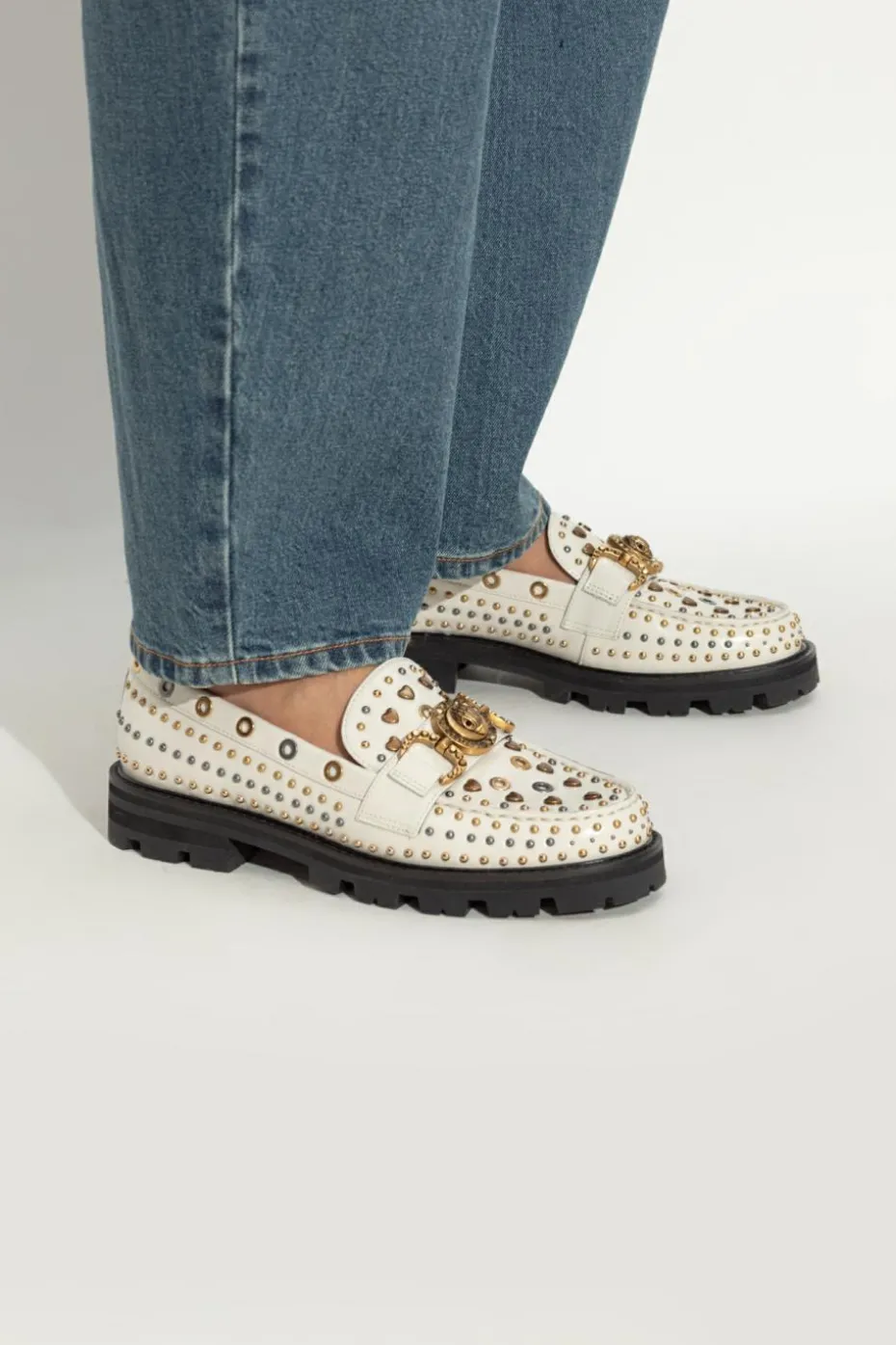 Kurt Geiger cream "Mansion" loafers shoes