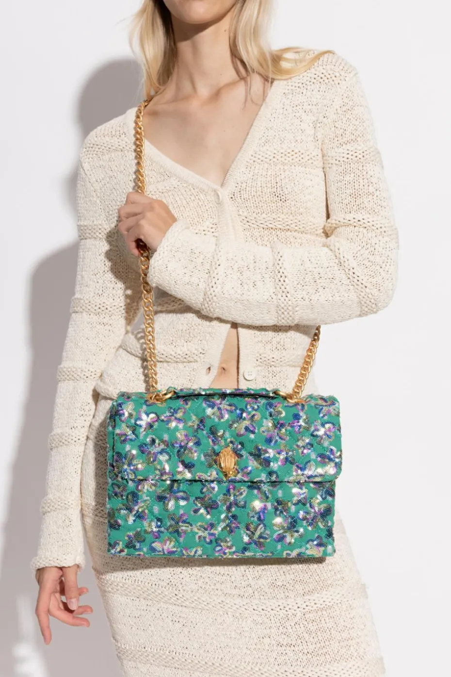 Kurt Geiger GREEN Shoulder bag "Kensington Large"