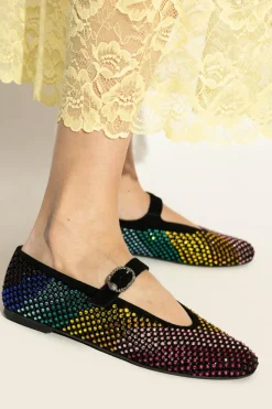 Kurt Geiger MULTICOLOUR Ballet flats with shimmering "Mayfair" crystals