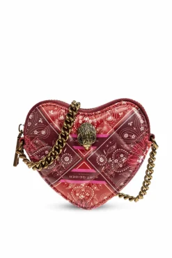 Kurt Geiger RED Shoulder bag `Micro Heart`