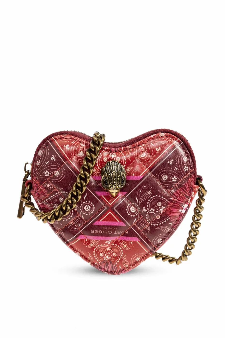 Kurt Geiger RED Shoulder bag `Micro Heart`