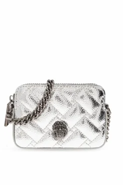 Kurt Geiger SILVER Wallet on Chain "Kensington Micro"