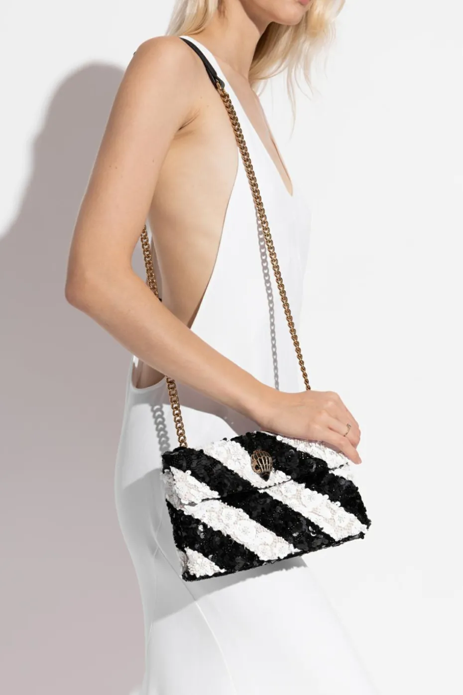 Kurt Geiger WHITE Shoulder bag "Kensington Medium"