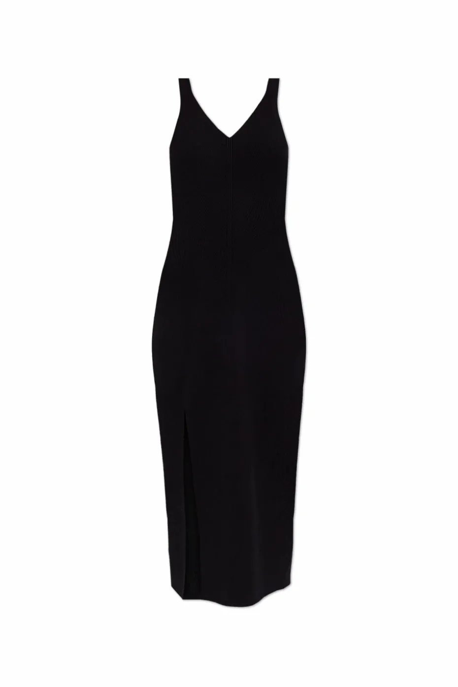 Lacoste BLACK Ribbed dress with straps