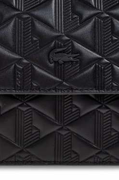 Lacoste BLACK Shoulder bag with logo