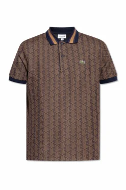 Lacoste BROWN Polo with monogram