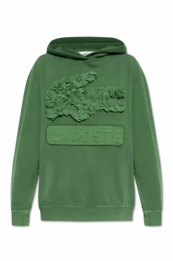 Lacoste GREEN Sweatshirt with detachable logo