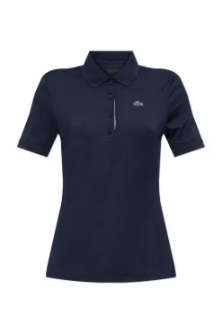 Lacoste NAVY BLUE Polo with logo patch