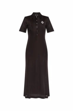 LACOSTE RUNWAY BROWN Polo dress
