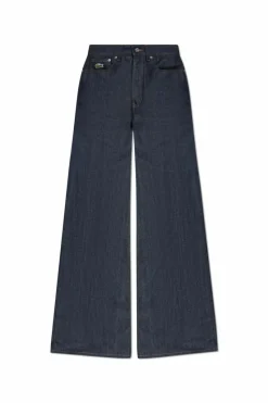 LACOSTE RUNWAY NAVY BLUE High-waisted jeans