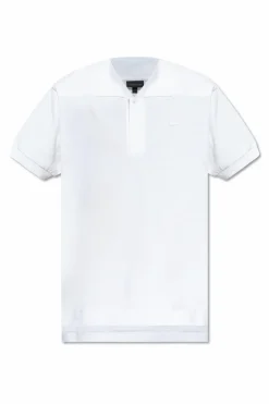 LACOSTE RUNWAY WHITE Polo with logo