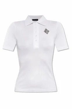 LACOSTE RUNWAY WHITE Polo with logo