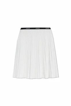 Lacoste WHITE Pleated Skirt