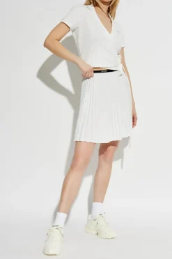 Lacoste WHITE Pleated Skirt