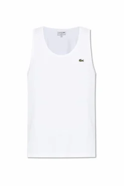 Lacoste WHITE Sleeveless T-shirt