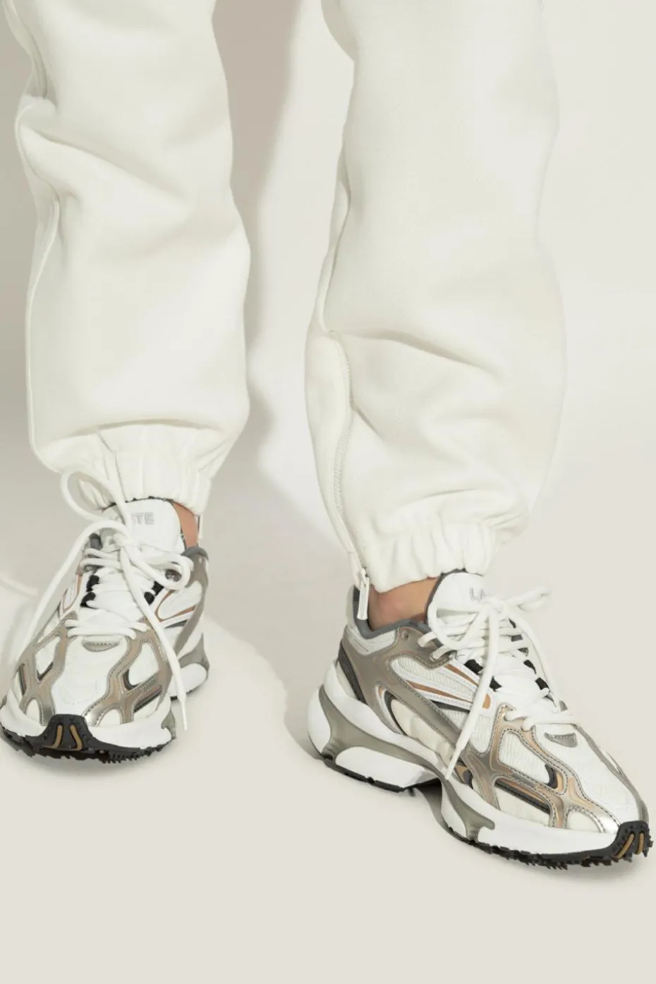 Lacoste WHITE Sports shoes `L003 2K24`