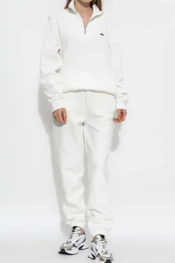 Lacoste WHITE Sweatpants with logo