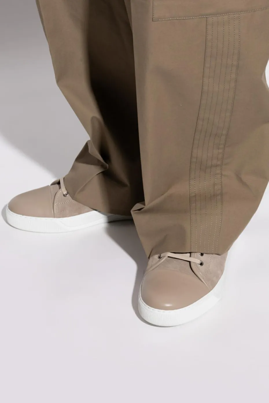 Lanvin beige Suede sneakers