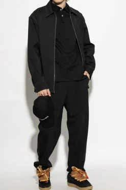 Lanvin BLACK Cotton polo
