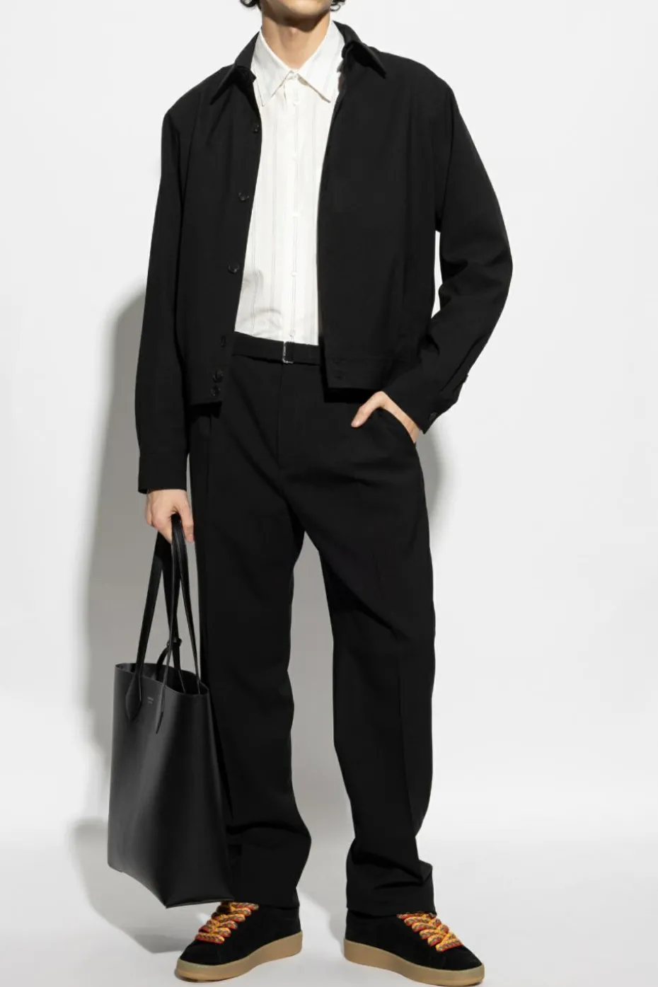 Lanvin BLACK Creased trousers