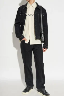 Lanvin BLACK Jeans with logo