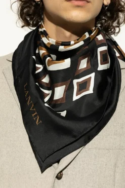Lanvin BLACK Silk scarf