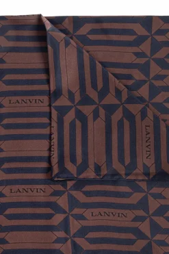 Lanvin BROWN Silk scarf