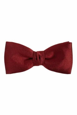 Lanvin BURGUNDY Silk bow tie