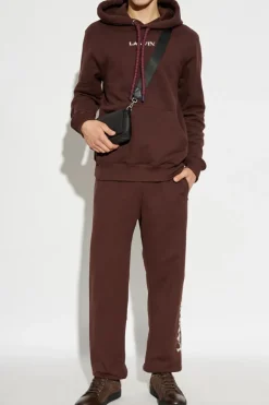 Lanvin BURGUNDY Sweatshirt with logo