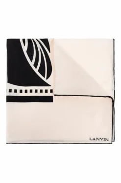 Lanvin cream Silk scarf