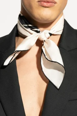 Lanvin cream Silk scarf