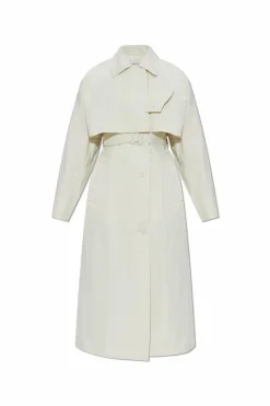 Lanvin cream Trench coat with belt