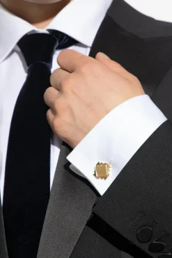 Lanvin GOLD Cufflinks with matte finish
