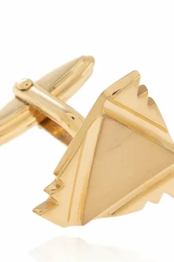 Lanvin GOLD Cufflinks with cut-outs