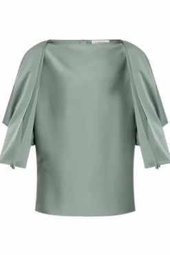 Lanvin GREEN Satin top