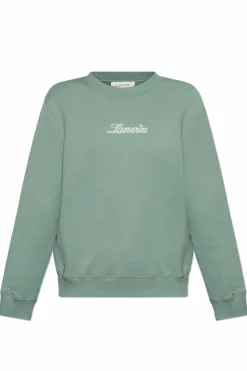 Lanvin GREEN Sweatshirt with embroidered logo