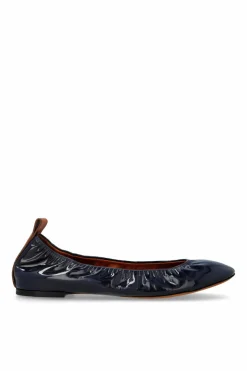Lanvin NAVY BLUE Patent leather ballerinas
