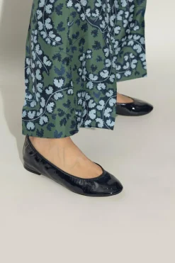 Lanvin NAVY BLUE Patent leather ballerinas