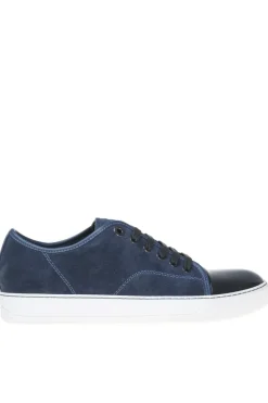 Lanvin NAVY BLUE Suede Sneakers