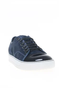 Lanvin NAVY BLUE Suede Sneakers
