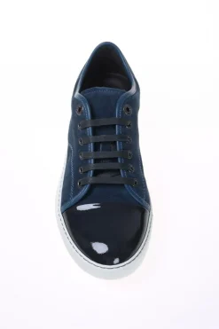 Lanvin NAVY BLUE Suede Sneakers