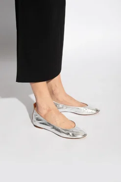 Lanvin SILVER Leather ballet flats