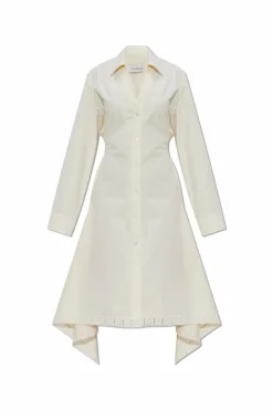 Lanvin WHITE Dress with drawstring waist