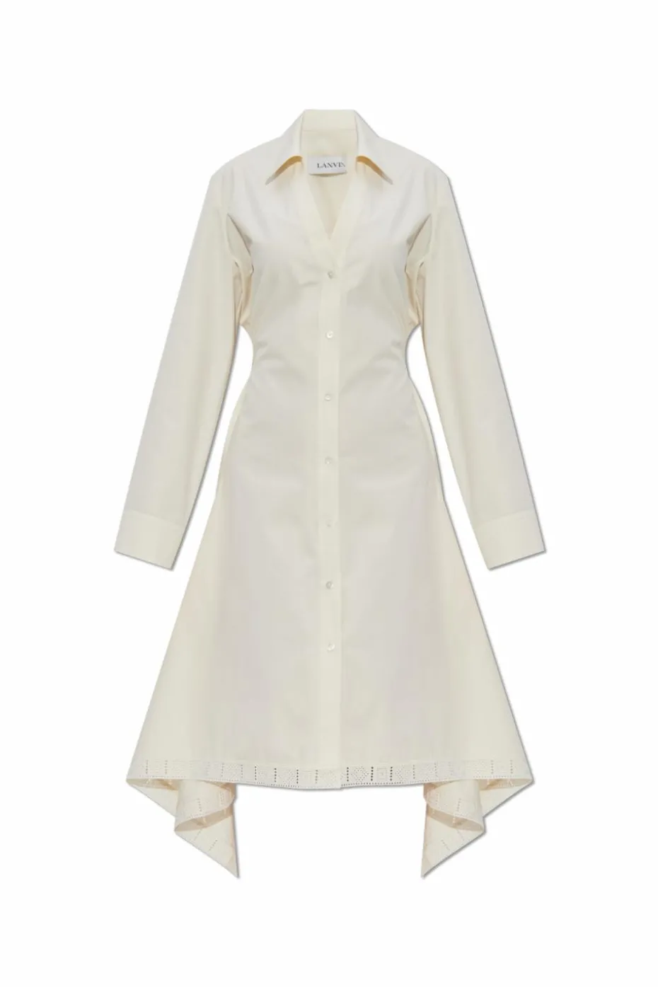 Lanvin WHITE Dress with drawstring waist