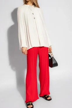 Lanvin WHITE Pleated shirt