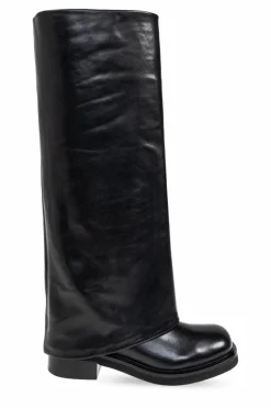 Le Silla BLACK Leather boots Harley