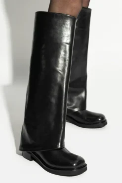 Le Silla BLACK Leather boots Harley