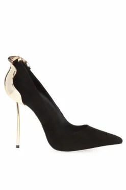 Le Silla BLACK ‘Petalo’ embellished stiletto pumps